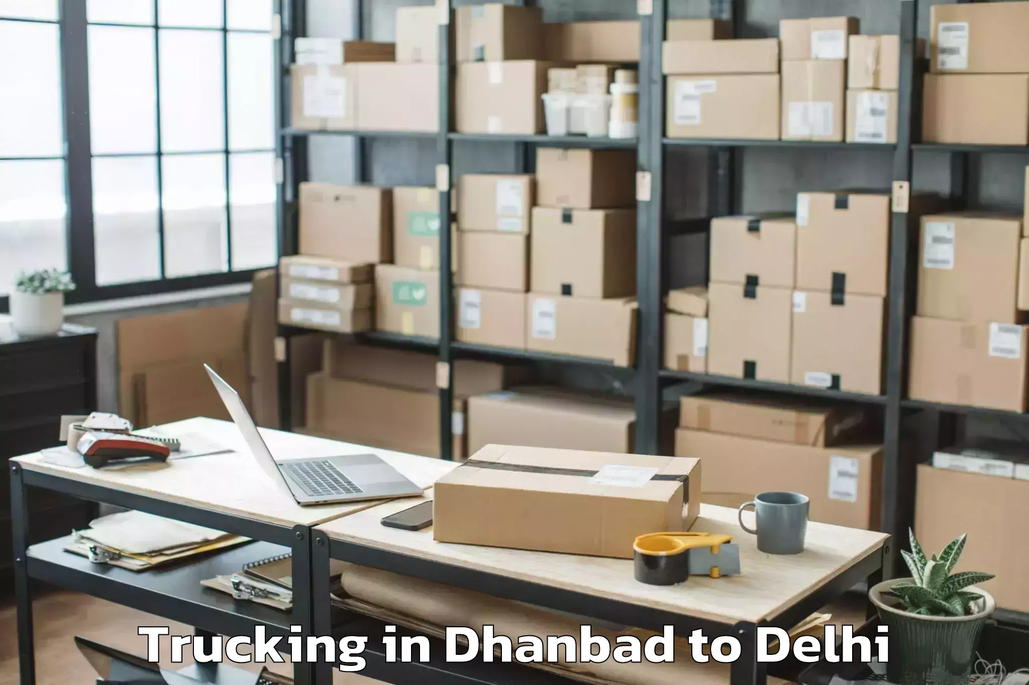 Trusted Dhanbad to Aggarwal City Mall Pitampura Trucking